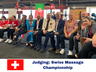 London School of Massage at teaching at Swiss Massage Championship
